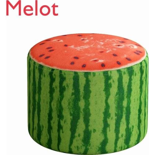 High-End Shoe Changing Stool Home Creative Cute Living Room Bench Children Small Chair Low Stool Round Footstool