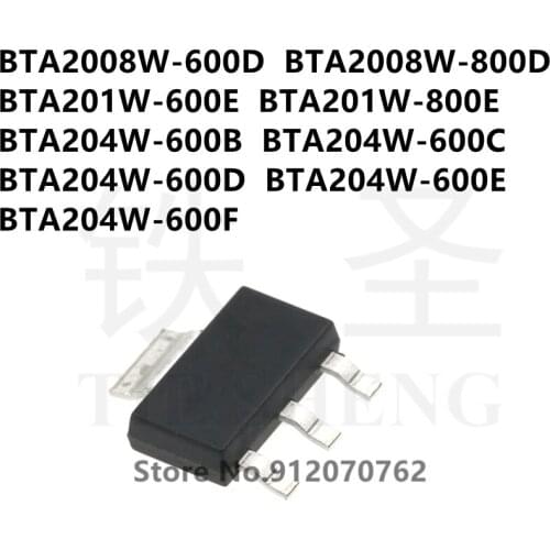 10PCS BTA2008W-600D BTA2008W-800D BTA201W-600E BTA201W-800E BTA204W-600B BTA204W-600C BTA204W-600D BTA204W-600E BTA204W-600F