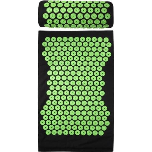 2pcs/Set Acupuncture Acupoint Massage Pillow Relaxation Relief Stress Yoga Pad Spike Relieve Neck Stress Pain Cushion