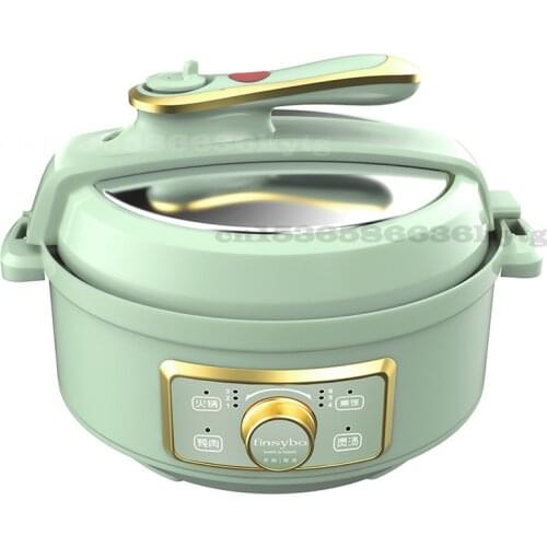 220V/1300W Household Multifunction Double Cover Electric Pressure Cooker Kitchen Intelligent Cooking Pot Stew Hot Pot 3.0L