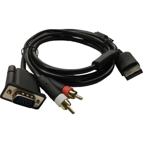 High Definition Audio Video Cord RCA Sound Adapter VGA box Cable for SEGA DC