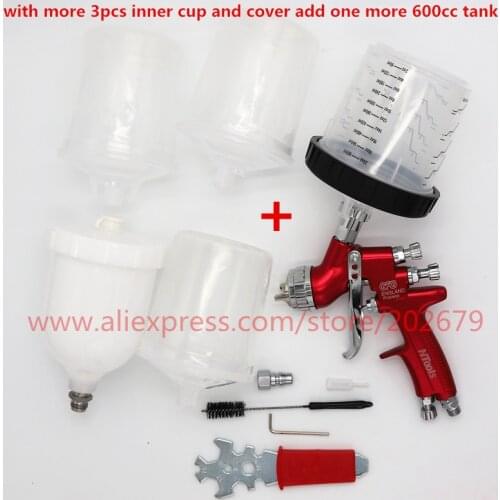 Free Shipping Spray Gun With Mixing Cup Pps No-clean Tank LVMP High Quality England Spray Gun /Paint Spray Gun /Sprayer Gun