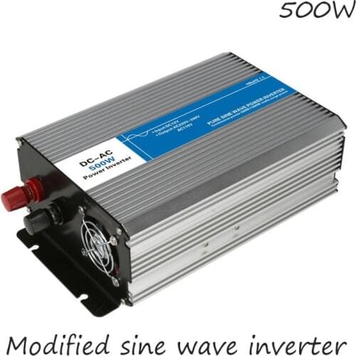 DC-AC 500W Modified Sine Wave Inverter 12V To 220V Frequency Converter Voltage Electric Power Supply Digital Display USB China