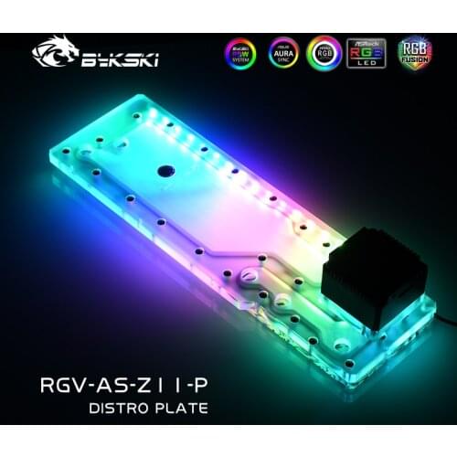 Bykski RGV-AS-Z11-P Distro Plate For ASUS ROG Z11 Chassis Case,Waterway Board Deflector For PC Water Cooling 12V/5V New Arrival