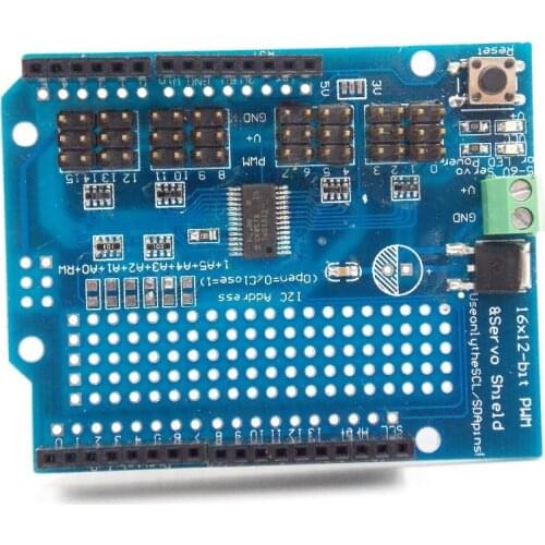 Motor/Stepper/Servo/Robot Shield I2C v2 Kit w/ PWM Driver TOP