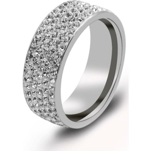EKUSTYEE Rings With Crystals