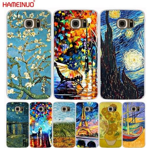 HAMEINUO Starry Night Van Gogh boat tree flower cell phone case cover for Samsung Galaxy S7 edge PLUS S8 S6 S5 S4 S3 MINI