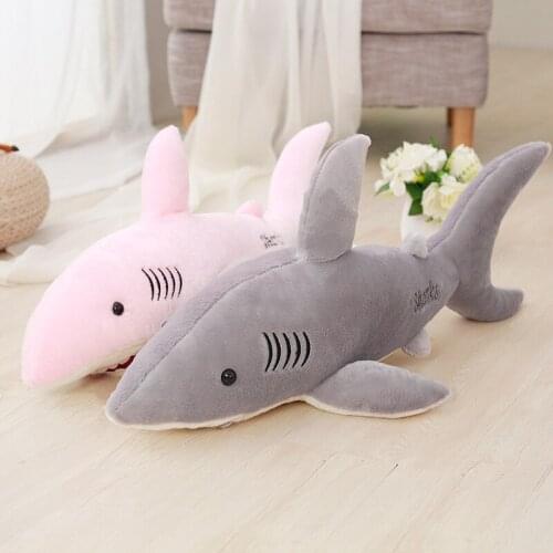 50/70/100cm Big Size Funny Soft Bite Shark Plush Toy Pillow Appease Cushion Gift For Children