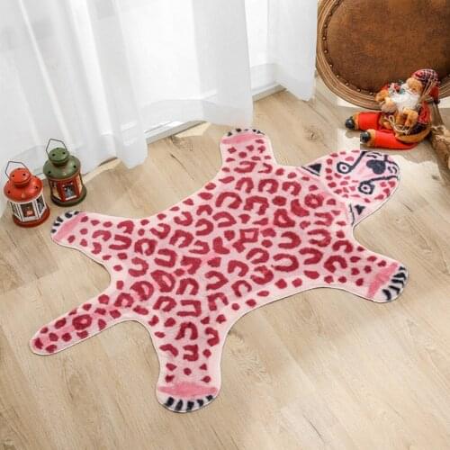 Tiger Leopard Printed Area Rug Non-slip Floor Areas For Living Room Pink Kitchen Mat Indoor Pet Mat Carpet Home Decorations