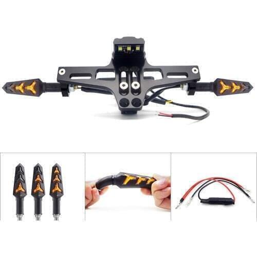 For Cbr 125r Motorcycle License Number Plate Frame Bracket For X Max Bandit 1200 Cr 250 Supermoto Z400 R1 2004 Gsf250 Cbr Moto