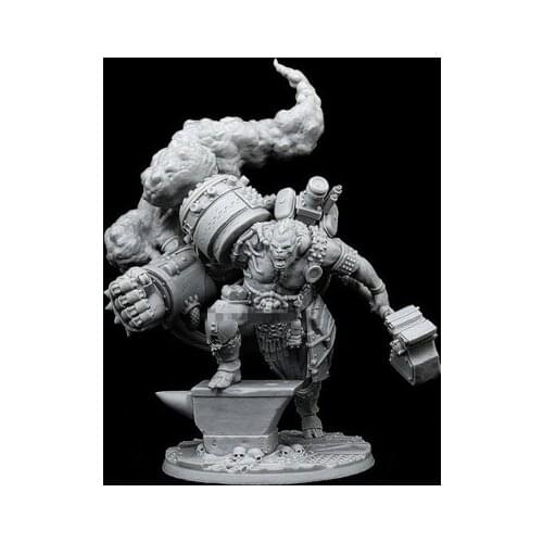 1/24 Scale Models 75MM Resin Fantasy Orc Lord Figures Unpainted Model Kit Diorama Handmade DIY Fun Gift