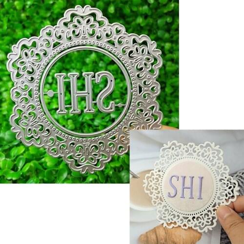 The metal cutting die is suitable for making Festival DIY scrapbook 3D greeting card with embossed hexagon background shi2021