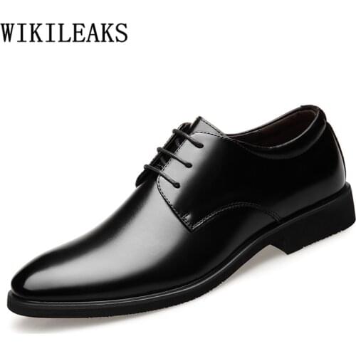 Elevator Shoes For Men Winter Boots Men Office Shoes Italian Mens Genuine Leather Dress Shoes Zapatos De Hombre De Vestir Formal
