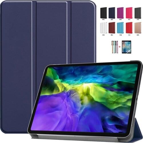 New Smart Cover For iPad 11 Pro 2020 12.9 Case Auto sleep/wake up PC Back Tablet Case for ipad pro 11 Case 2020 12 9 +Film+Pen