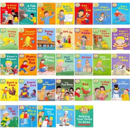 33 books 1-3 Level Oxford Reading Tree Biff Chip&Kipper Hand Libros Helping Child To Read Phonics English Story Picture Book