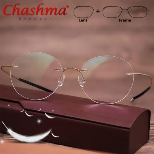Titanium Men Rimless Optical Glasses Frame Women Frameless Prescription Eyeglasses Ultralight Myopia Eyewear
