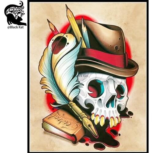 Feather Pen Book Hat Skull Cutting Dies Halloween Punk Metal Stencil For DIY Scrapbooking Card Craft