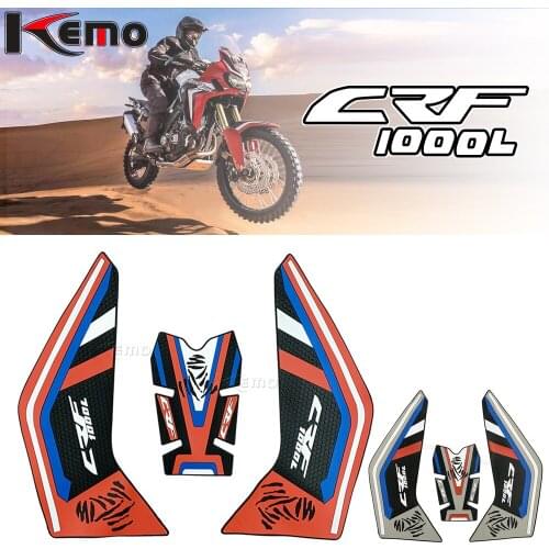For HONDA CRF1000L CRF 1000 L Motorcycle Side Decal Gas Knee Grip Protector Anti Slip Sticker Tank Traction Pad