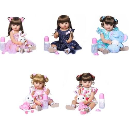 50cm Looking Lifelike Realistic Baby Silicone Newborn Care Toy for Children and the Elderly Photography 69HE