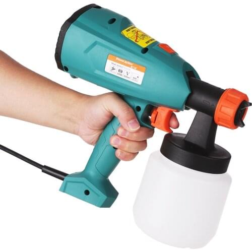 Power Paint Sprayer 550W High Power HVLP Spray Paint Machine with 800ml Container for Painting DIY Cabinets Decks Furniture
