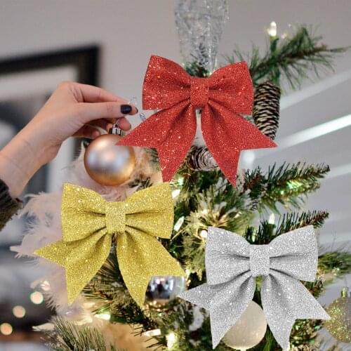 Pine Cones Bow Christmas Tree Decoration Xmas Pendant Tree Decor Baubles Fashion New Year Gift Box Decoration Christmas Ornament