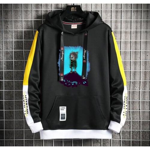 Anime GeGeGe no Kitaro Hoodie teenagers Popular Harajuku Hoodeds Pullover Streetwear Casual Fake Two-Piece jacket coat
