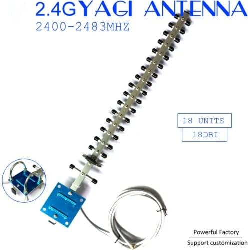 Outdoor Wifi Antenna Wireless Router Direction 2.4G Yagi Antenna 18dBi 1PCS
