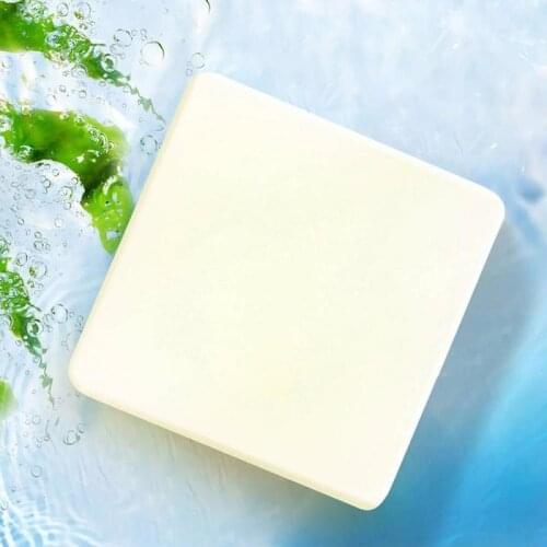 60g Removal Pimple Pore Acne Foaming Sea Salt Soap Cleaner Moisturizing Goat Milk Soap Face Care Wash Nature Basis Soap Tools