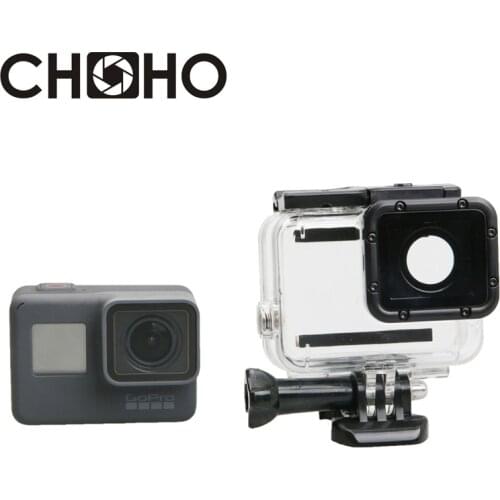 Waterproof Housing Case Diving 45M Protective + Lone Screw + Base Mount For Gopro Hero 5 6 7 Original Black Accessories