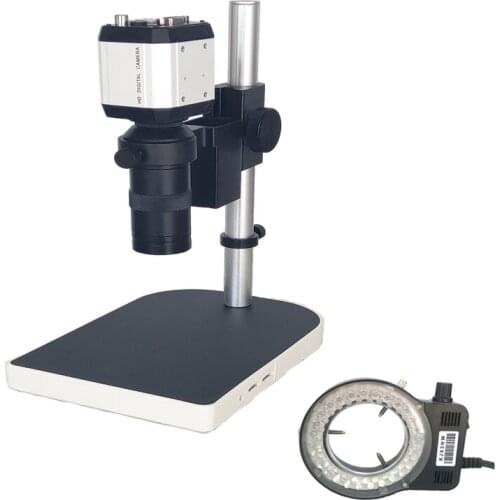 130X Lens Zoom Magnifier Digital Microscope Camera VGA USB CVBS TV Industrial Mobile Phone Repair Microscopio Soldering Tools