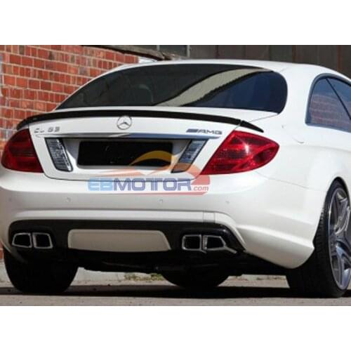 REAL CARBON FIBER B Style 3PCS REAR WING TRUNK lip SPOILER for BENZ W216 CL-CLASS CL500 CL600 C65 Coupe 07-13 M074