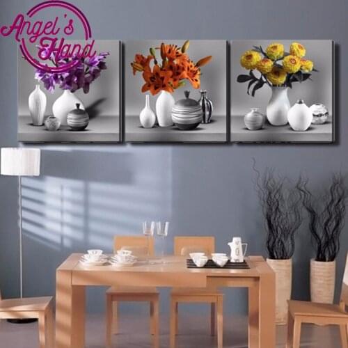 3p Diy Diamond Painting Cross Stitch Diamond Embroidery Flowers Crystal square Diamond Mosaic Pictures Needlework Christmas gift