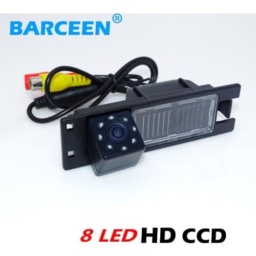 Adapt for Opel Astra H /Corsa D/ Meriva A /Vectra C/Zafira B/FIAT car rearview camera 170 lens degree +wire +8 led +rainproof