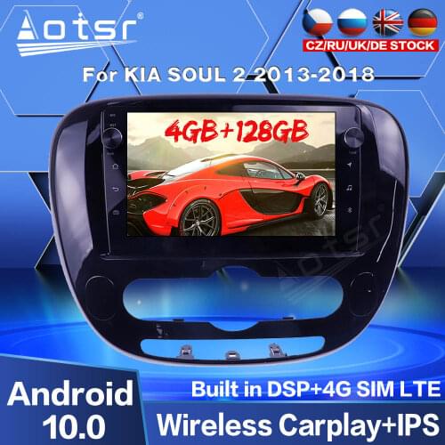 Android Audio For KIA SOUL 2 2013 2014 - 2018 Car GPS Navigation Multimedia Radio Video Player 128GB Screen Carplay Auto Stereo