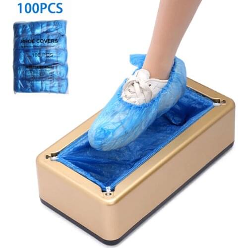 Automatic Shoes Cover Machine Boots Over Plastic Shoe Dispenser Portable Boot Film Machine Covers Disposable Protector Home