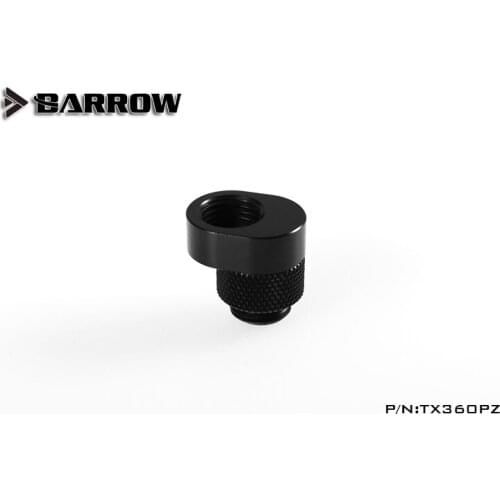 Barrow TX360PZ, 360 Degree Rotary Offset Fittings, G1 / 4 6mm Male To Female Extender Fittings