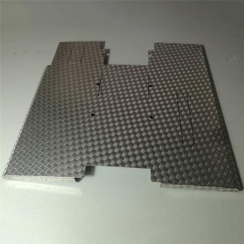 Stainless Steel Decorative Skid-proof Plate for Tamiya 1/14 SCANIA RC Trailer Tractor R470 56318 RC Truck Parts