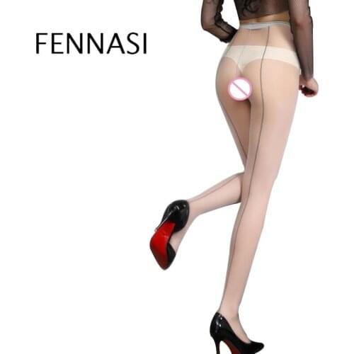 FENNASI Nylons Erotic Stripe Tights Women Sticky Woman Pantyhose Strumpfhose Sexy Woman Pantyhose Nylons Shiny Womens Tights