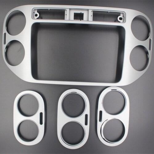 OEM Dashboard GPS DVD Navigation Box Air Conditioner AC Frame Panel for VW Tiguan