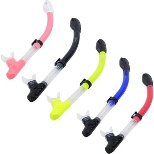 Professional Diving Snorkel Tube With Dry Top Purge Valve Underwater Swimming Scuba Diving Dive Snorkel Gear Equipment