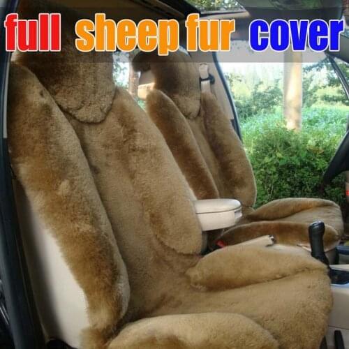 Free ship Chenille car seat winter car seat cushion car wool cushion pure wool noil sheep fur accessories