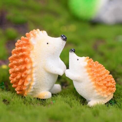 10Pcs Hedgehog Figurine Decoration Craft Miniature Model Home Decoration Cute Accessories Desktop Garden Decoration