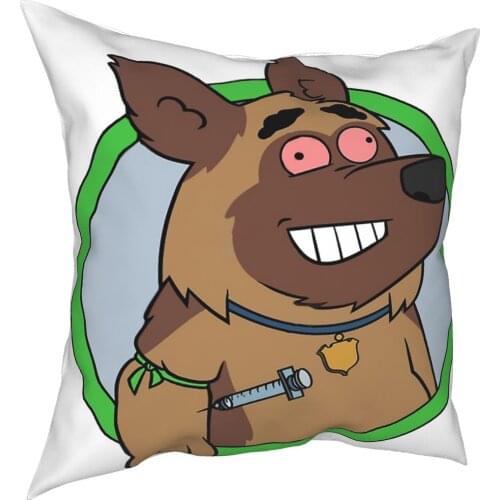 Paradise Pd Funny Bullet Cartoon Square Pillow Case Polyester Decorative Pillow Awesome Pillowcover Home Decor