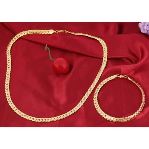 Men Womens 7mm Gold Snake Chain Bracelet Lobster Clasps for Jewelry Necklace Bracelet
