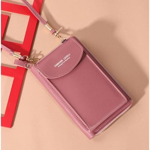 Cellphone Crossbody Bag For Women PU Leather Shoulder Bag Casual Multifunction Messenger Bag Flap Handbag Small Shopping Purse