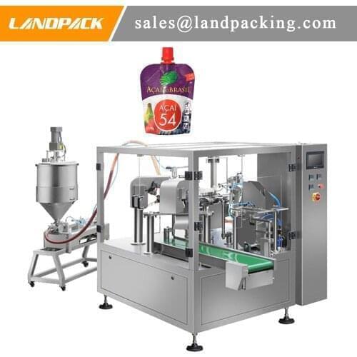 Liquid Jelly Spout Pouch Stand Up Pouch Filling And Sealing Machine