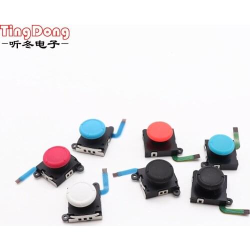 1pcs 3D analog joystick Sticks sensor replacement for Nintend Switch NS Joy-Con controller parts Repair Black