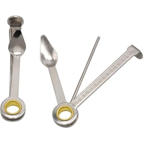 Stainless Steel 3 In 1 Smoking Pipe Cleaner Cleaning Tool Reamers Tamper for Hookahs Pipe Water Pipe Ect Pipe fittings