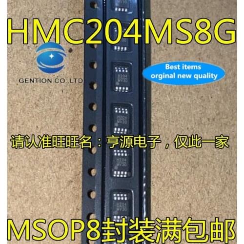 5PCS HMC204 HMC204MS8G MSOP8 silk-screen H204 in stock 100% new and original