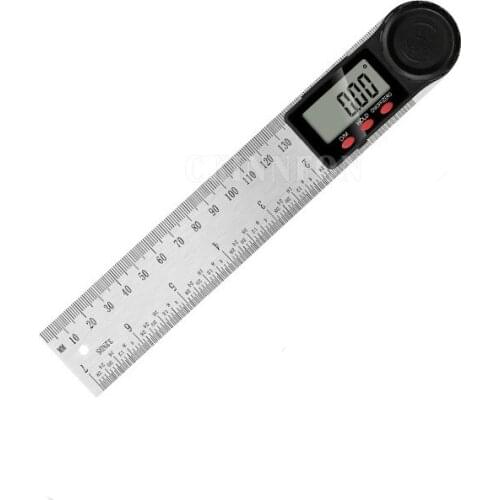 50pcs Digital protractor Angle ruler 200mm 8inch angle Finder Meter Stainless Steel 360 degree goniometer inclinometer